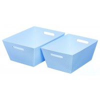  Hamper Trays Baby Blue, Set of 2 GBA998